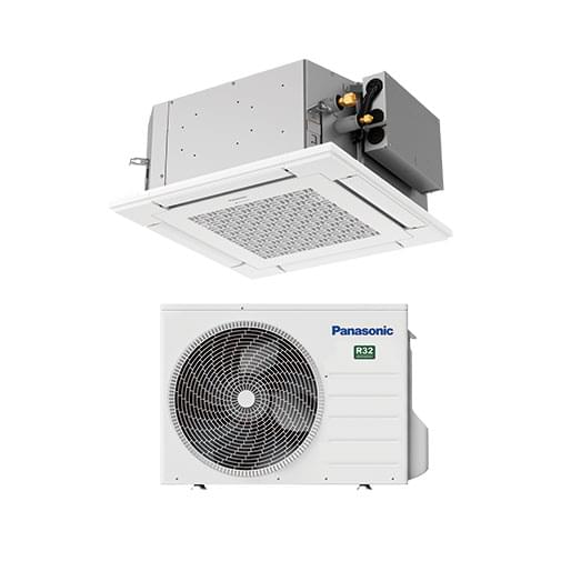 Ar condicionado monosplit Panasonic cassete 4 vias 60 x 60 5,0 kW R32 com nanoe X